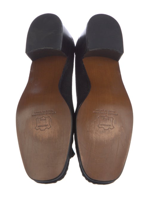 Stuart Weitzman Leather Tassel Accents Loafers