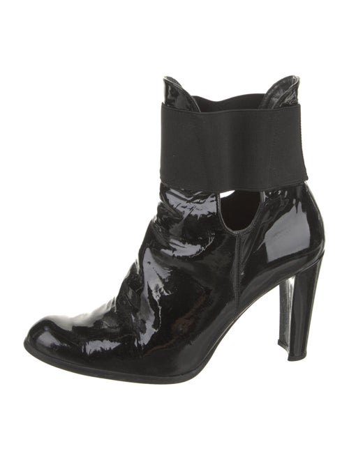 Stuart Weitzman Patent Leather Chelsea Boots