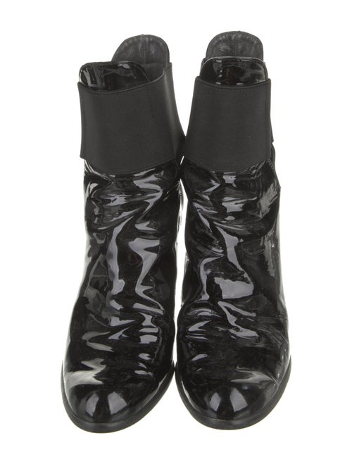Stuart Weitzman Patent Leather Chelsea Boots