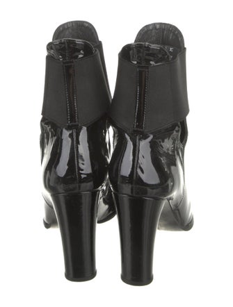 Stuart Weitzman Patent Leather Chelsea Boots