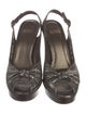 Stuart Weitzman Leather Slingback Sandals