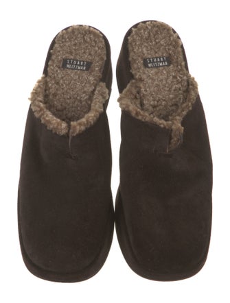Stuart Weitzman Suede Mules