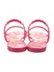 Stuart Weitzman Rubber Braided Accents Slides