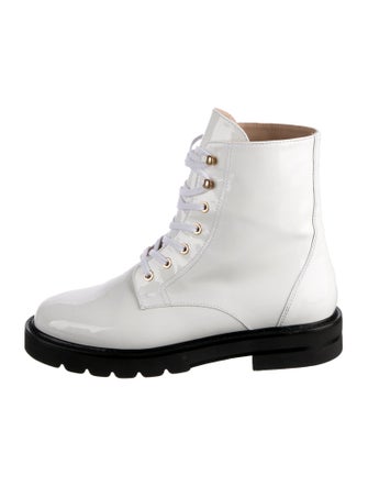 Stuart Weitzman Leather Combat Boots