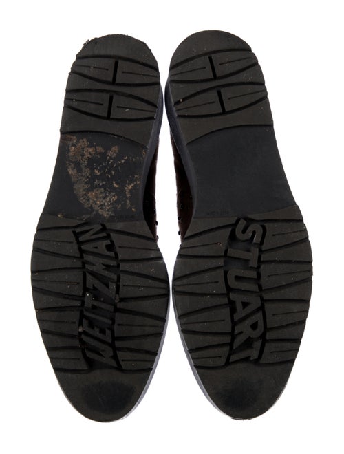 Stuart Weitzman Suede Studded Accents Oxfords