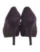 Stuart Weitzman Suede Bow Accents Pumps