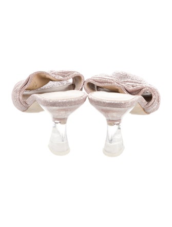 Stuart Weitzman Glitter Accents Slides