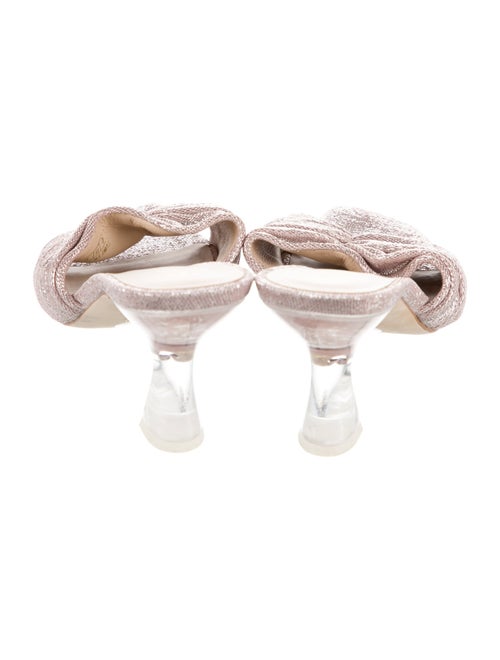 Stuart Weitzman Glitter Accents Slides