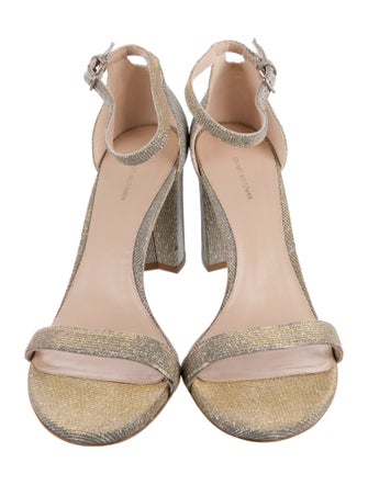 Stuart Weitzman Glitter Glitter Accents Sandals