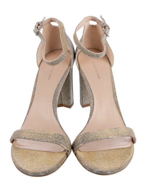 Stuart Weitzman Glitter Glitter Accents Sandals