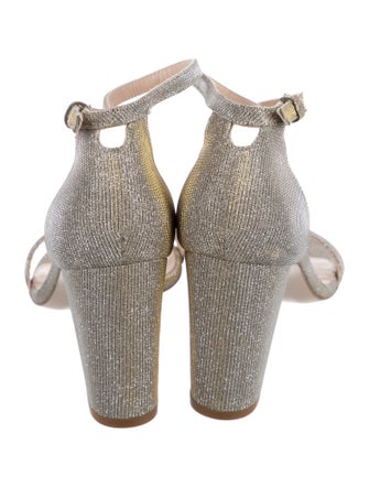 Stuart Weitzman Glitter Glitter Accents Sandals