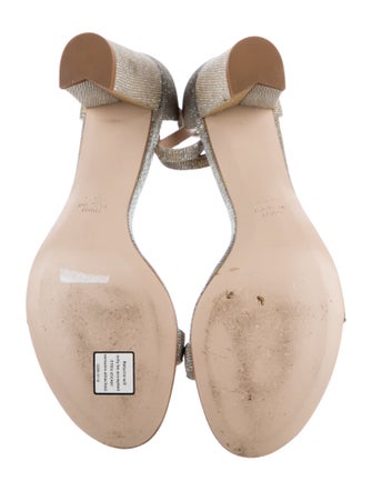 Stuart Weitzman Glitter Glitter Accents Sandals