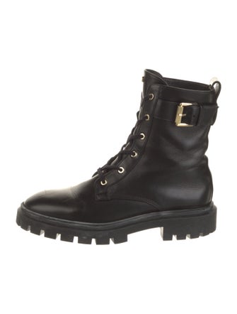 Stuart Weitzman Leather Combat Boots