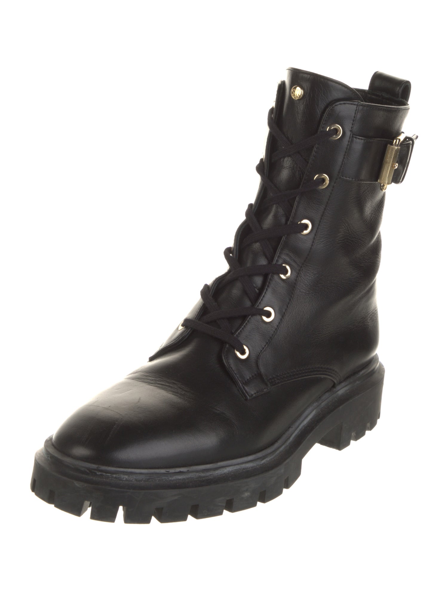 Stuart Weitzman Leather Combat Boots