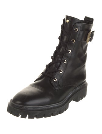 Stuart Weitzman Leather Combat Boots