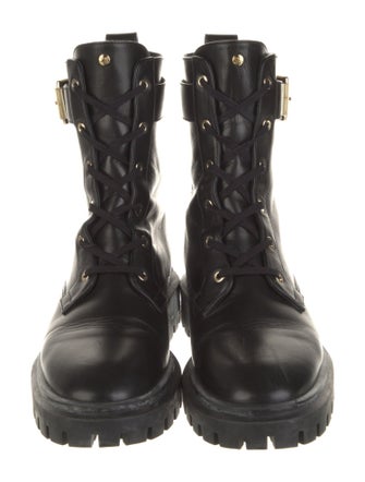 Stuart Weitzman Leather Combat Boots