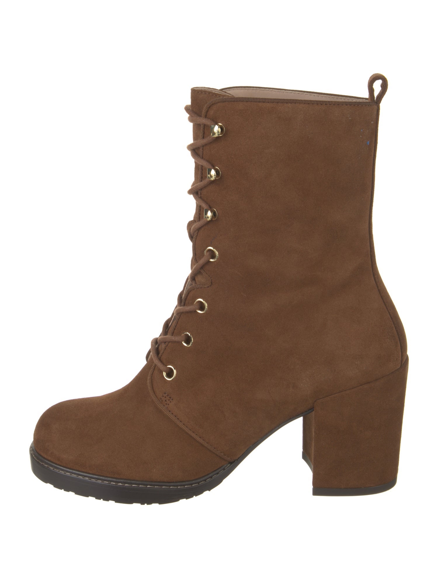Stuart Weitzman Suede Lace-Up Boots