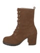 Stuart Weitzman Suede Lace-Up Boots