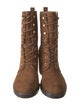 Stuart Weitzman Suede Lace-Up Boots