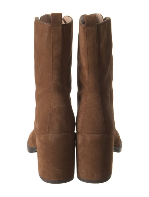 Stuart Weitzman Suede Lace-Up Boots