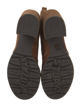 Stuart Weitzman Suede Lace-Up Boots