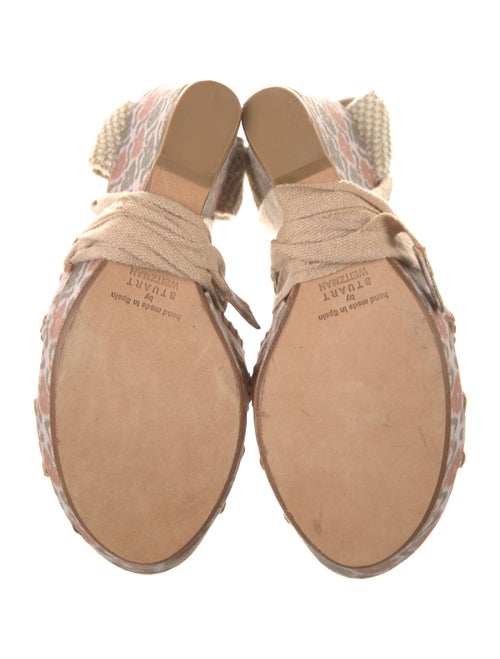 Stuart Weitzman Canvas Printed Espadrilles