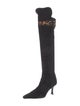 Stuart Weitzman Suede Animal Print Boots