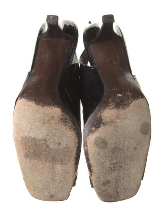 Stuart Weitzman Patent Leather Slingback Pumps