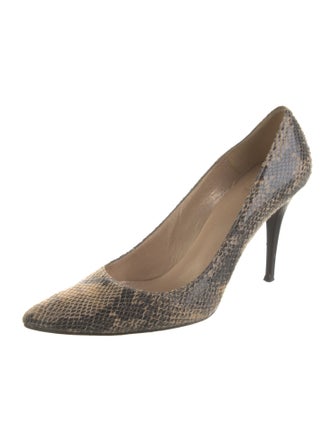 Stuart Weitzman Leather Animal Print Pumps