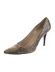 Stuart Weitzman Leather Animal Print Pumps