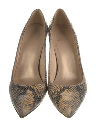 Stuart Weitzman Leather Animal Print Pumps