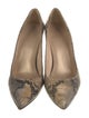 Stuart Weitzman Leather Animal Print Pumps