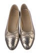 Stuart Weitzman Leather Animal Print Ballet Flats
