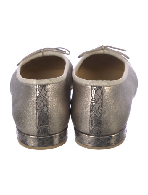 Stuart Weitzman Leather Animal Print Ballet Flats