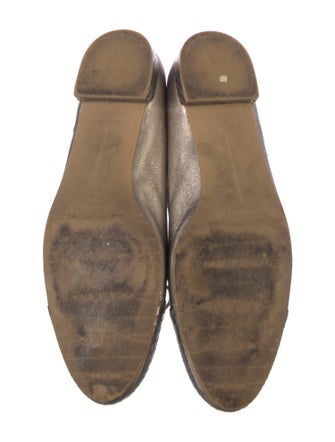 Stuart Weitzman Leather Animal Print Ballet Flats