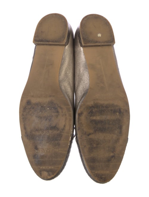 Stuart Weitzman Leather Animal Print Ballet Flats