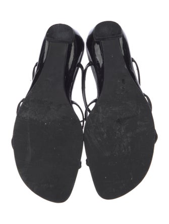 Stuart Weitzman Patent Leather Slides