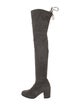 Stuart Weitzman Suede Lace-Up Boots