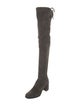 Stuart Weitzman Suede Lace-Up Boots