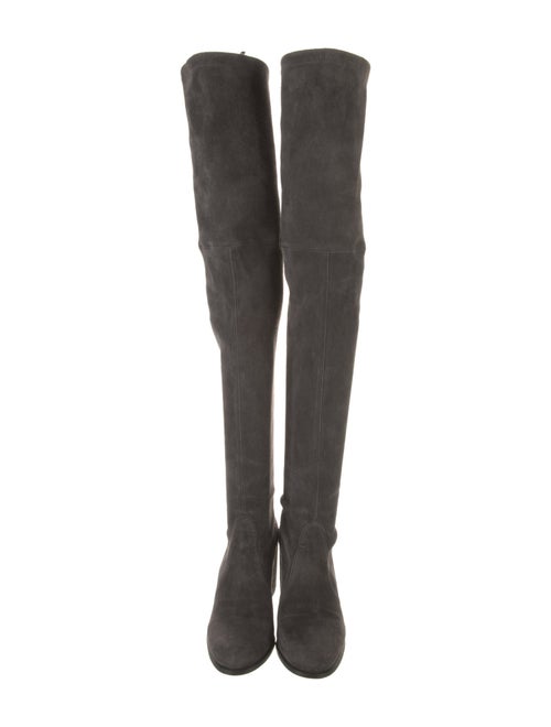 Stuart Weitzman Suede Lace-Up Boots