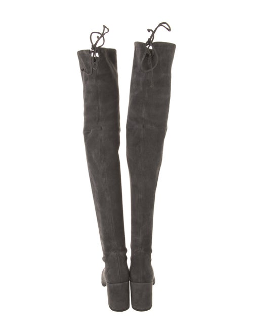 Stuart Weitzman Suede Lace-Up Boots