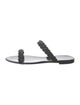 Stuart Weitzman Rubber Braided Accents Slides