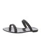 Stuart Weitzman Rubber Braided Accents Slides