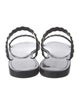 Stuart Weitzman Rubber Braided Accents Slides