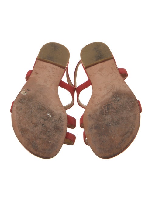 Stuart Weitzman Suede Tassel Accents Slingback Sandals