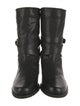 Stuart Weitzman Leather Moto Boots