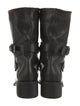 Stuart Weitzman Leather Moto Boots