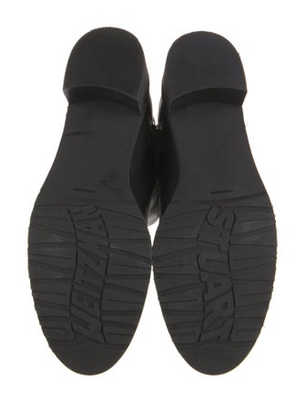 Stuart Weitzman Leather Moto Boots