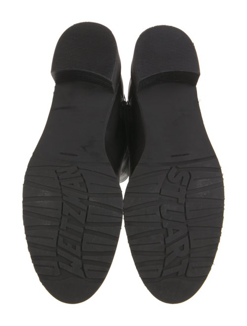 Stuart Weitzman Leather Moto Boots