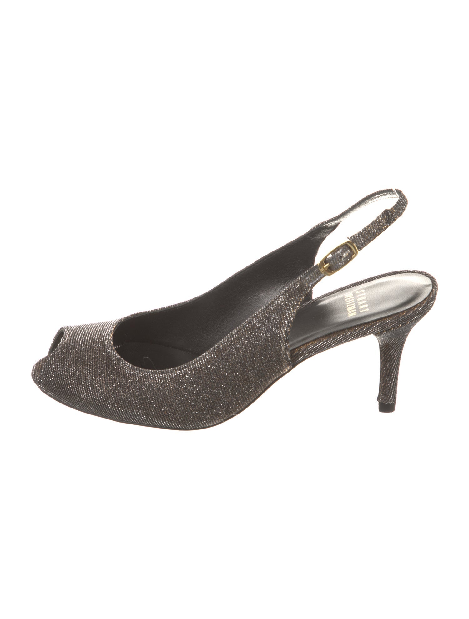 Stuart Weitzman Glitter Accents Slingback Pumps